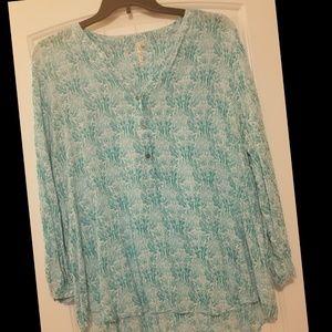 EUC GRAND & GREENE PLUS SIZE 2X BLOUSE